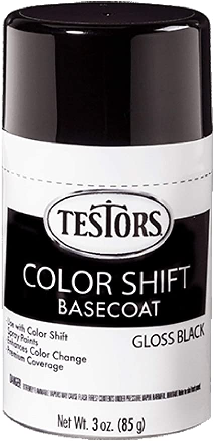 Testors 340912 3 oz Testors Colorshift, Black Basecoat