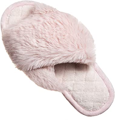 FIZILI Slippers for Women Fuzzy Cozy Furry Home Cute Fluffy Soft Sole Plush for House Indoor Outdoor Memory Foam Open Toe Women Slippers