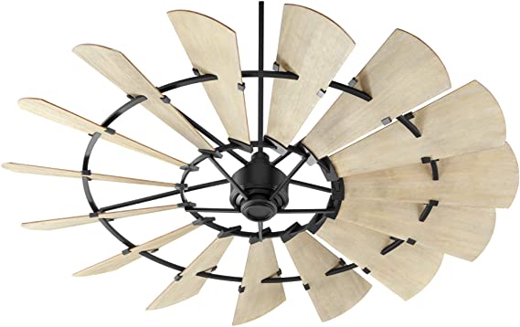 Quorum 97215-69 Transitional 72``Ceiling Fan from Windmill Collection in Black Finish