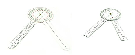 12" & 8" PROTRACTOR GONIOMETER SET by AMS
