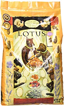 Lotus Wholesome Grain Free Small Bites Turkey Recipe Dry Dog Food, 10 LB Bag