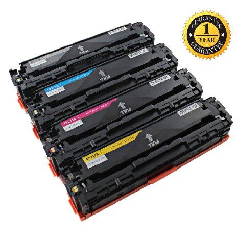 INK E-SALE Compatible Toner Cartridge Replacement for CF210X CF211A CF212A CF213A/131X (Black/Cyan/Magenta/Yellow) 4Pack with HP LaserJet Pro 200 color M251nw, MFP M276nw Printers