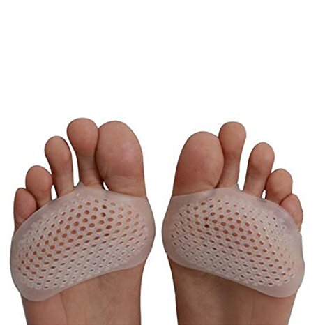 Metatarsal Pads - Daffnis Womens Ball of Foot Cushions Gel Forefoot Inserts Toe Straightener for Foot Pain Relief Transparent