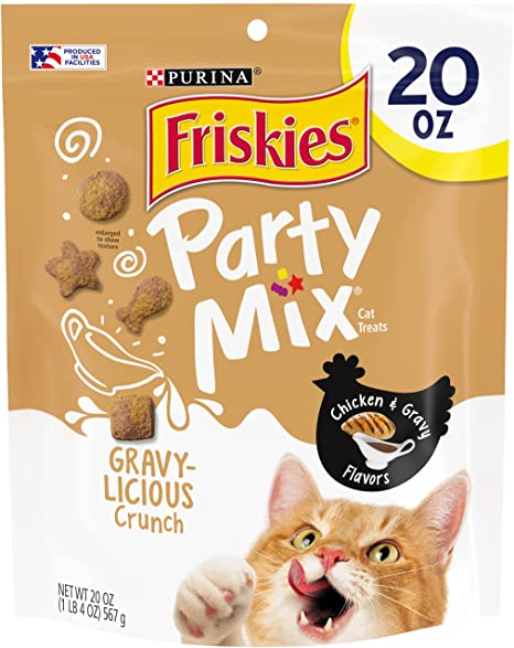 Purina Friskies Party Mix Adult Cat Treats Extra Large Pouches