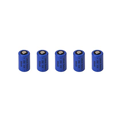 5BCR123A Multipurpose CR123A 3.0V Lithium Batteries Reliable Long Lasting Batteries, Pack of 5