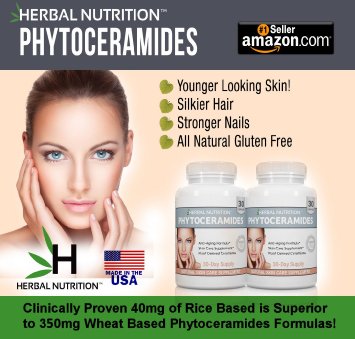 1 Rated Phytoceramides with Vitamin ACD and ETwo Bottle PackBest Supplement for Anti-Aging Skin Hair Nails Rejuvenation All Natural Rice Based Ceramides 40mg Gluten Free30 CountFree Shipping