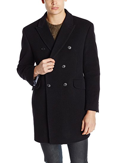 Tommy Hilfiger Men's Burbank Double Breasted Walker Coat