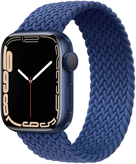 GBPOOT Sport Watch Bands Compatible With Braided Solo Loop Apple Watch Band 38mm 40mm 42mm 44mm,Soft Stretchy Braided Wristband for Iwatch Series 1/2/3/4/5/6/SE