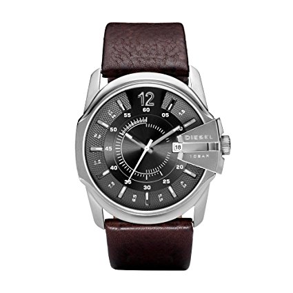 Diesel Men's DZ1206 Master Chief Stainless Steel Brown Leather Watch