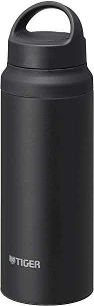 Tiger Corporation Stainless Steel Vacuum Insulated Bottle with Handle, 20-Ounce, Black (MCZ-S060)