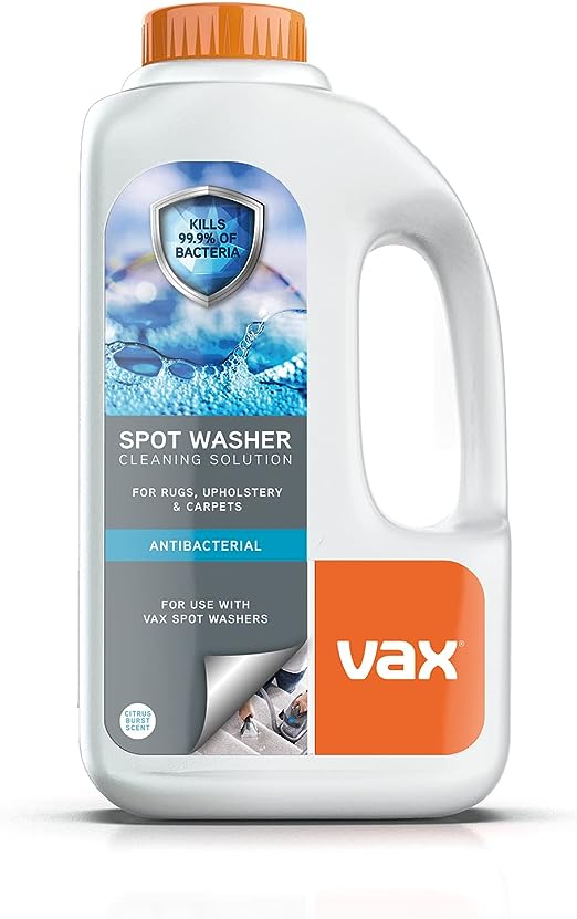 Vax 1-9-142409 SpotWash Antibacterial Solution-1L Spot Washer Solution, Plastic