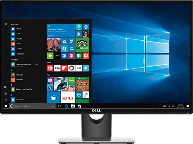 Dell S Series LED-Lit Monitor 27" Black (SE2717HR), Full HD IPS 1920 x 1080 at 75 Hz Resolution, AMD FreeSync, Widescreen 16:9 Aspect Ratio, 6ms Response Time, HDMI, VGA Inputs (27")