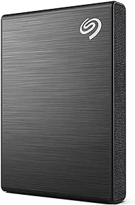 Seagate One Touch 2TB USB-C External Portable SSD with Rescue Data Recovery Services, Black