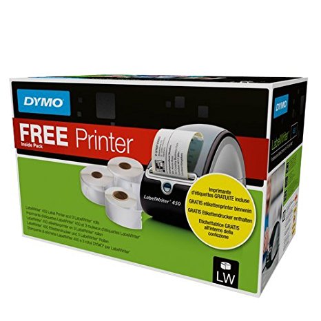 Dymo 1896042 Labelwriter 450 with 3 Roll of Assorted Labels