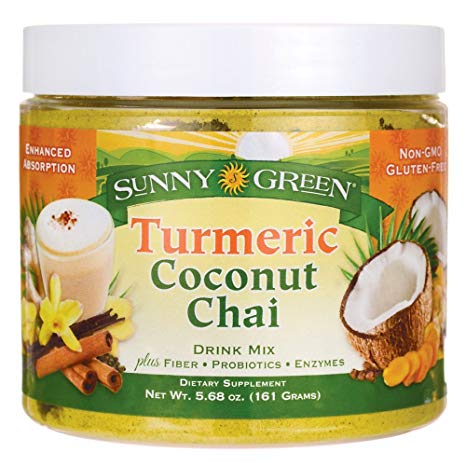 Sunny Green Turmeric Coconut Chai Drink Mix, 5.68 Ounce