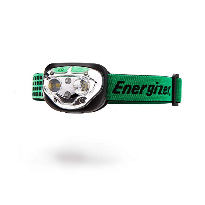 Energizer Vision LED Headlamp Flashlight, Ultra Bright High Lumens, For Camping, Running, Hiking, Outdoors, Rechargeable Headlamp Option
