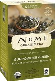 Numi Organic Tea Gunpowder Green Full Leaf Green Tea 18 Count Tea Bags Pack of 3