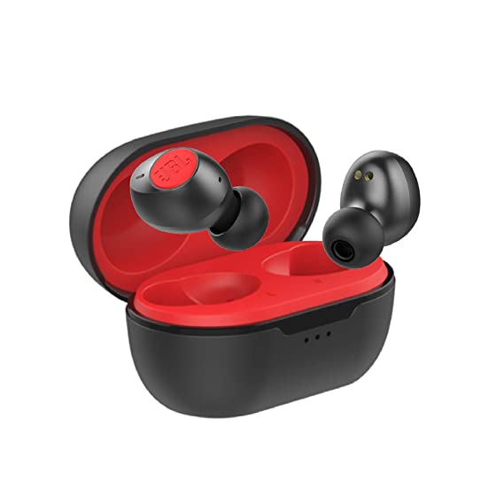 JBL C115TWS True Wireless Headphone with Built-in Mic, 21 Hours Combined Playtime, Dual Connect and Bluetooth 5.0 (Red)