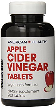 American Health Vinegar Tablets, Apple Cider, 200 Count