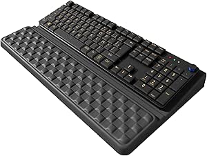 VAIPI Computer Keyboard Stand with Wrist Rest, Ergonomic Tilted Keyboard Holder - Keyboard Riser with Wrist Pad - Keyboard Tray Support, Gift for Women Men- Relieve Pain & Fatigue - Black