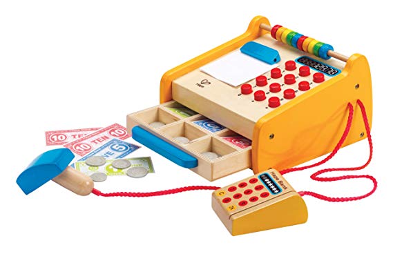 Hape Checkout Register Kid's Wooden Pretend Play Set