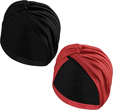 MoKo Turban Headband, 2-Pack Turbans Headwrap Cap Hat