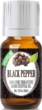 Black Pepper 100% Pure, Best Therapeutic Grade Essential Oil - 10ml