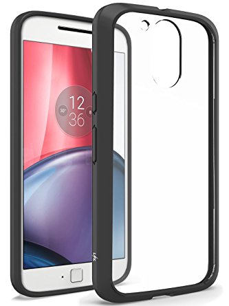 Moto G4 / G4 Plus Case, LK [Crystal Clear] [Air Hybrid] Ultra Slim Shockproof Bumper Cover Case for Motorola Moto G 4th Gen / G Plus 4th Generation (Black)