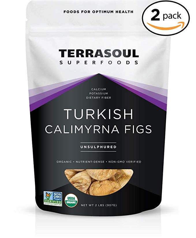 Terrasoul Superfoods Organic Turkish Figs (Calimyrna), 4 Pounds