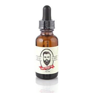 Original Beard Oil - 1 Oz and Conditioner (Holy), Amber Glass Bottle with Glass Dropper, From Lucky Scruff