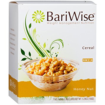BariWise Low-Carb High Protein Diet Cereal - 15g Protein Per Serving - Sugar Free Honey Nut Flavored Cereal - (5 Count)