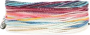 Pura Vida Bracelets Pack Spring Daze Friendship Bracelet Pack - Set of 5 Stackable Bracelets for Women, Cute Bracelets for Teen Girls, Beach Bracelet & Accessories for Teens - 5 String Bracelets