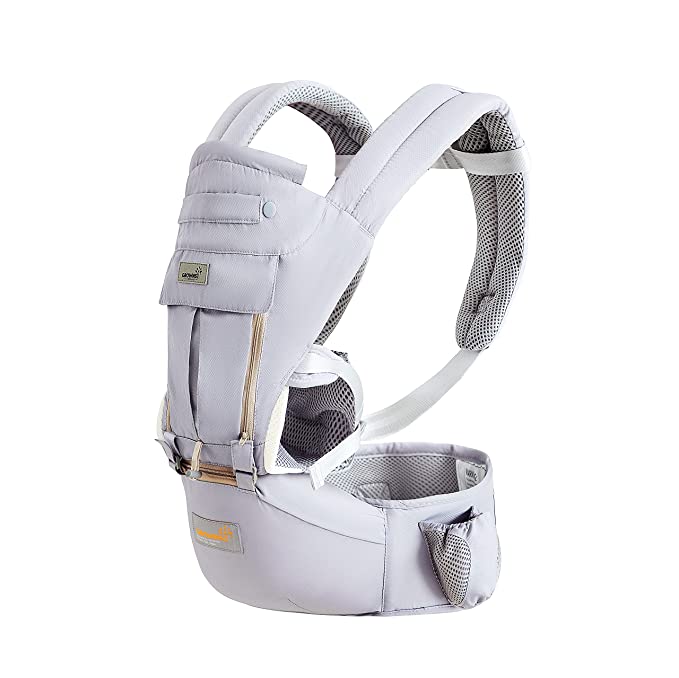 Baby Carrier Wrap Newborns to Toddler with Hip Seat Lumbar Support Perfect for 7-66lbs All Seasons All Position