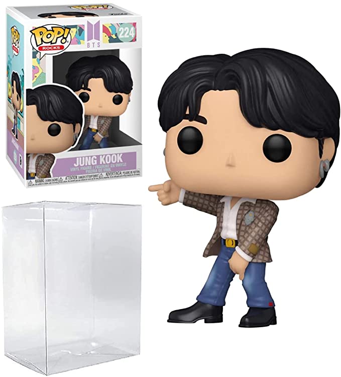 Funko Pop! Rocks: BTS - Dynamite - Jungkook (Bundled with EcoTek Protector Case to Protect Display Box)