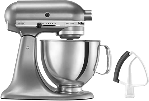 KitchenAid KSM150FECU Artisan Bundle Stand Mixers, 5 quart, Contour Silver