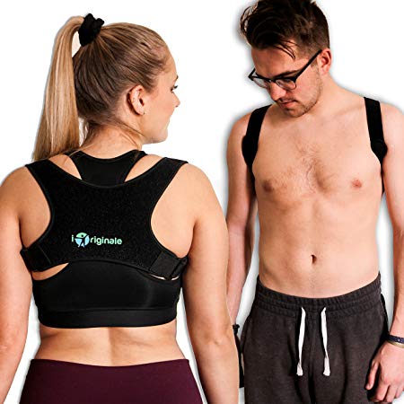 Posture Corrector for Men/Women - Shoulder Brace Back Support - Perfect Medical Braces to ease Neck Pain and Keep You Upright. Back pain relief/Postural spine straightener by iOriginale.