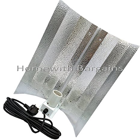 CFL Wing Reflector Shade Grow light Hood E40 fitting with 5m Cable (Heavy Duty)