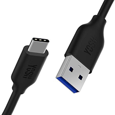 USB C Cable, YOSH USB 3.0 Type C Cable, USB C to USB A Cable [3.3ft/ 1m] 5V/3A Fast Charging Cable Compatible with Type C Devices Galaxy S9 S8   Sony XZ Moto G6 Huawei P20 Nexus Nintendo Switch etc.