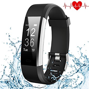Fitness Tracker, Kybeco Elegant Waterproof Heart Rate Monitor Activity Tracker Bluetooth Wearable Wristband Wireless Step Counter Smart Bracelet Watch for Android and IOS Smartphones