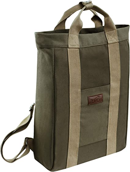 Dejaroo Canvas Backpack Laptop Bag - School, Daypack, Everyday Bag, Travel Bag
