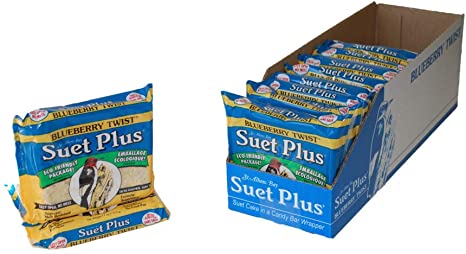 Suet Cakes for Wild Birds 12 Pack | 11 oz Suet Plus Suet Cakes