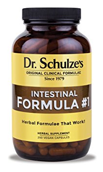 Dr. Schulze's Colon Bowel Cleanse; Intestinal Formula #1 - All Natural - 250 Count Capsules