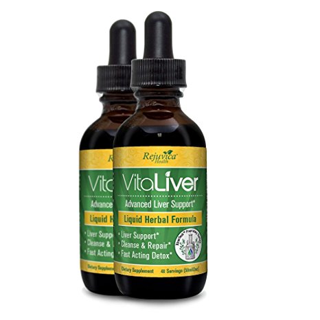 VitaLiver - Advanced Liver Cleanse & Detox Supplement | All-Natural Liquid for 2X Absorption | Milk Thistle, Chanca Piedra, Artichoke & More! (2)