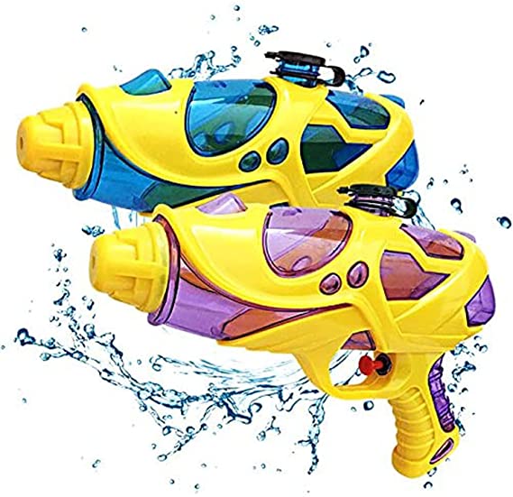 Joddge Water Gun for Kids Toddlers Adults Water Squirt Guns Blaster, Long Range 200CC, Summer Outdoor Water Fighting Toys and Family Fun Toys for Swimming Pool Party Garden Beach - 2 Pack