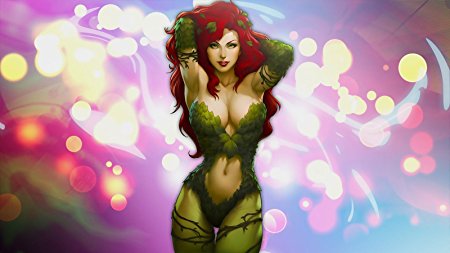 Catwoman Harley Quinn Poison Ivy Fabric Cloth Rolled Wall Poster Print -- Size: (43" x 24" / 24" x 13")