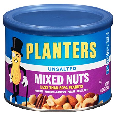 Planters Unsalted Mixed Nuts, 4 Count, 41.2 Ounce