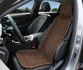 Natural Wood Bead Seat Cover Massage Cool Cushion for Car Truck