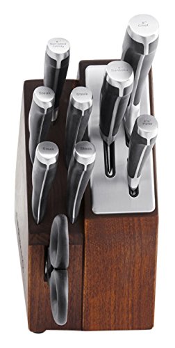 Calphalon 10 Piece Precision Space-Saving Self-Sharpening Cutlery Set, Maplewood