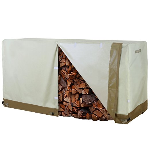 Lifewit 8FT Heavy Duty Log Rack Cover Waterproof Firewood Cover