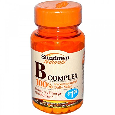 Sundown Naturals Vitamin B Complex, 60 Count